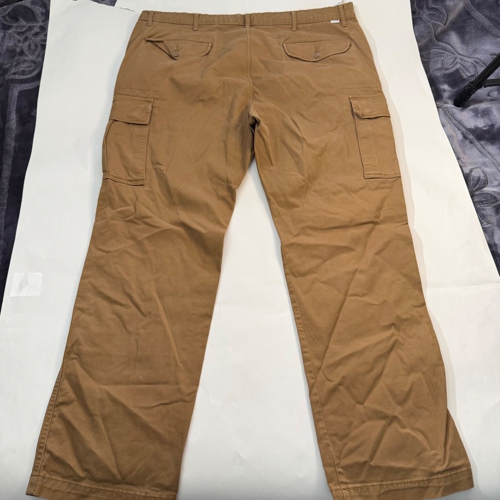 Levis Mens Tan Khaki Brown Cargo Military Utility Pants 42x33 Straight White Tag